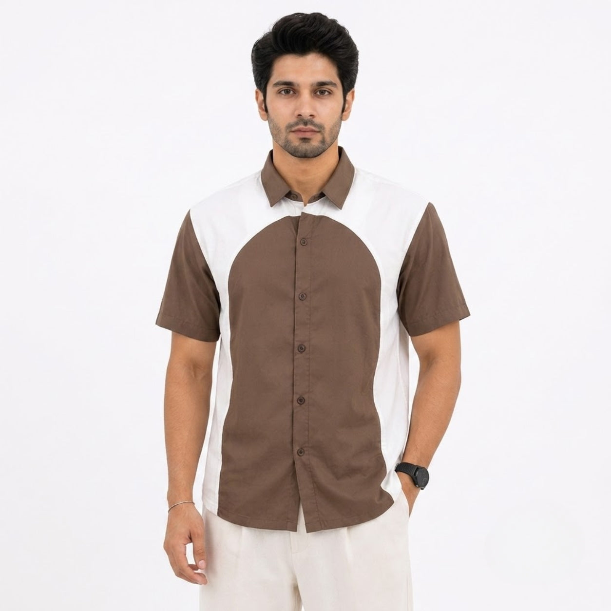 TGT 746 BROWN IMPORTED SURGERY SHIRT