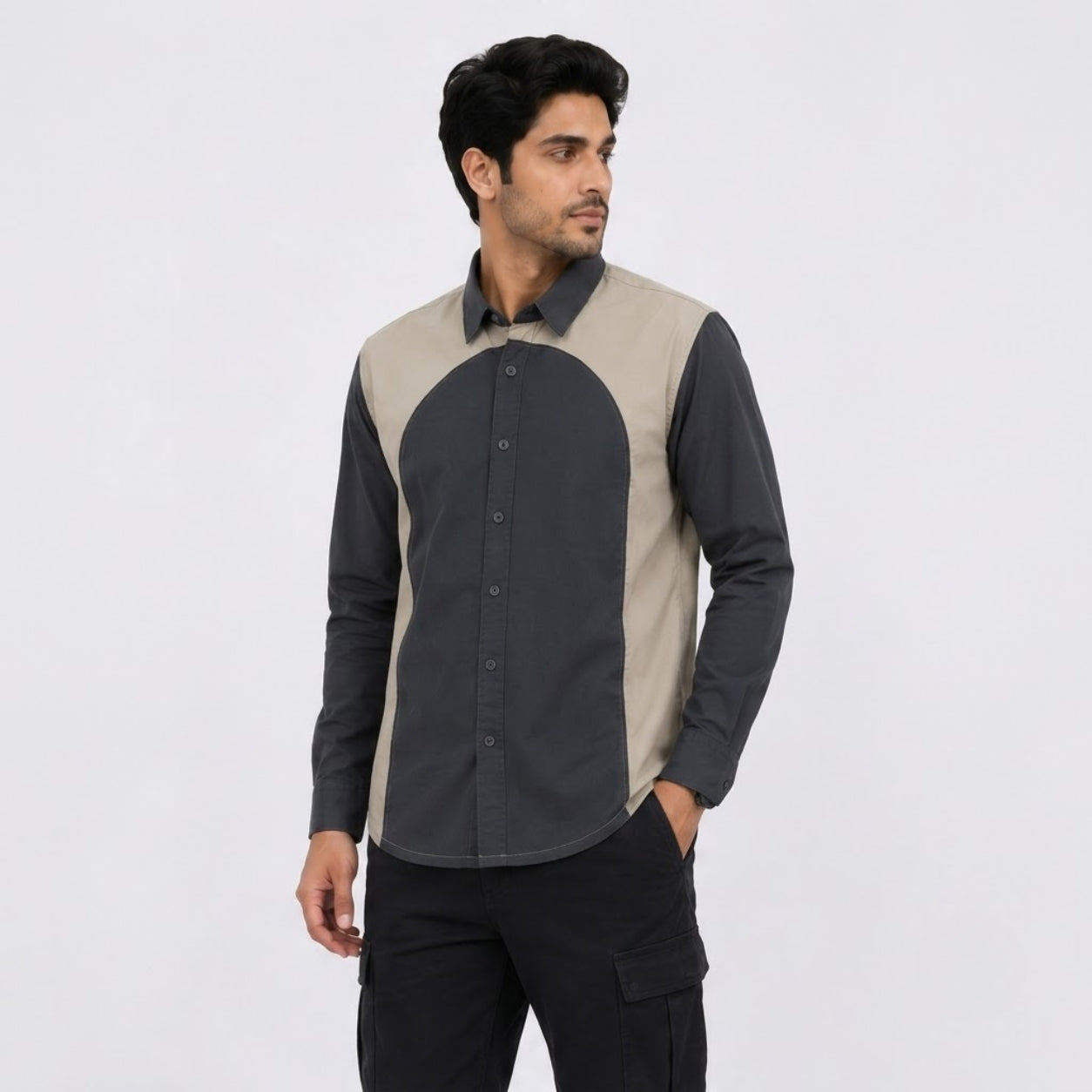 TGT 746 BLACK IMPORTED SURGERY SHIRT