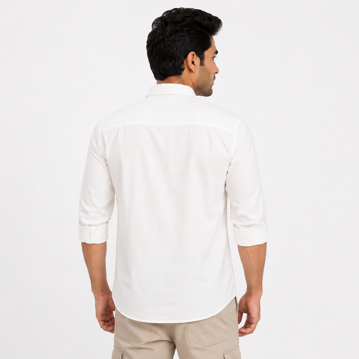 OB-690 CLASSIC LOOK WHITE IMPOTED SHIRT