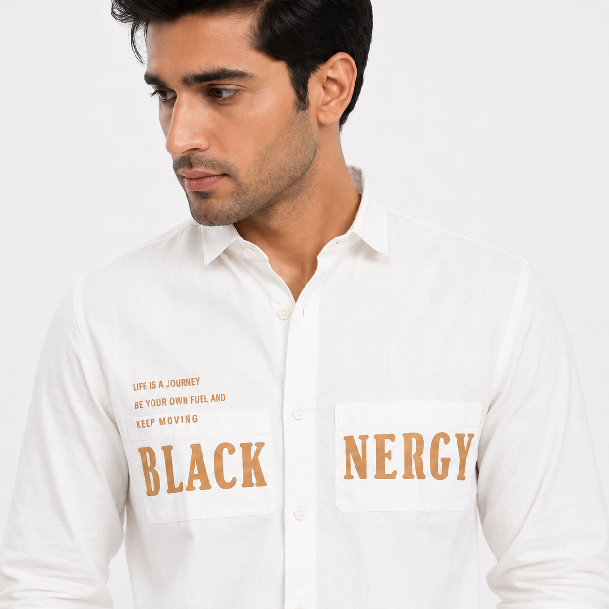 OB-690 CLASSIC LOOK WHITE IMPOTED SHIRT