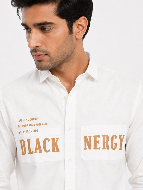 OB-690 CLASSIC LOOK WHITE IMPOTED SHIRT