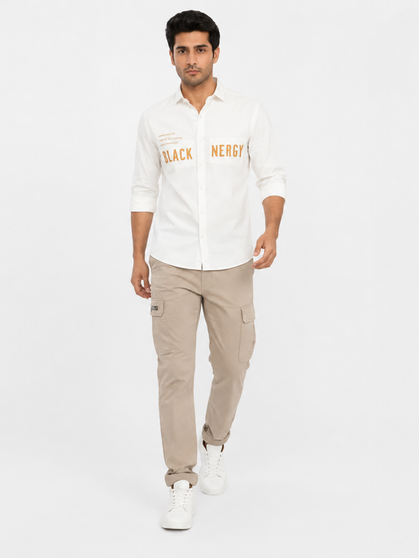 OB-690 CLASSIC LOOK WHITE IMPOTED SHIRT