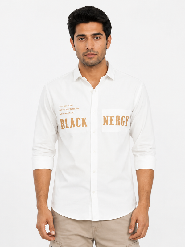 OB-690 CLASSIC LOOK WHITE IMPOTED SHIRT
